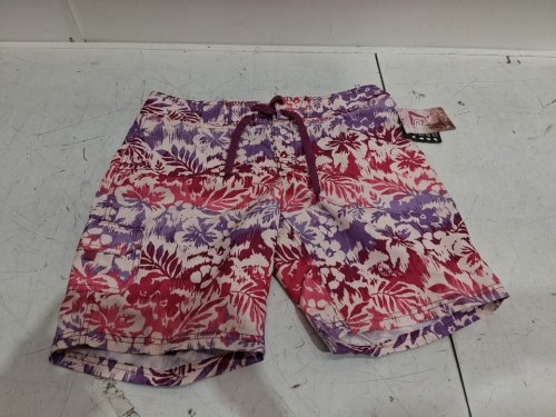 women's kanu surf onceaside boardshort - size 12 - pink/purple/white (model : 1590) image 2