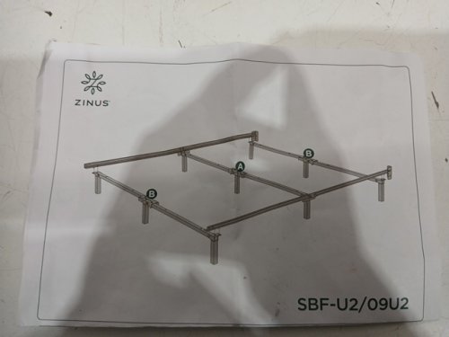 ZINUS ADJUSTABLE METAL BED FRAME - TWIN/FULL/QUEEN - 7" - BLACK (MODEL: AZ-SBF-U2) image 4