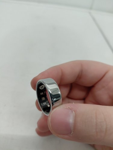 Unisex Smart Ring Wearable Fitness and Health Tracker with Companion App - Size 10 - silver image 2