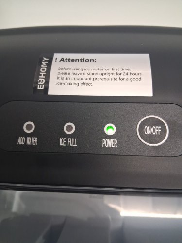 EUHOMY COUNTERTOP ICE MAKER MACHINE - MAKES 26LB/DAY - BLACK (MODEL: IM-06D / IM001-BBL-CAEH) image 4