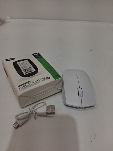 rechargeable thin wireless mouse - white image 2