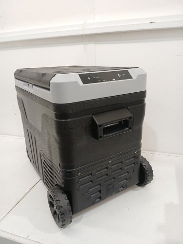 EUHOMY PORTABLE COOLER ON WHEELS FOR CAR - 12V - 50L - BLACK (MODEL: CFB-50) image 6