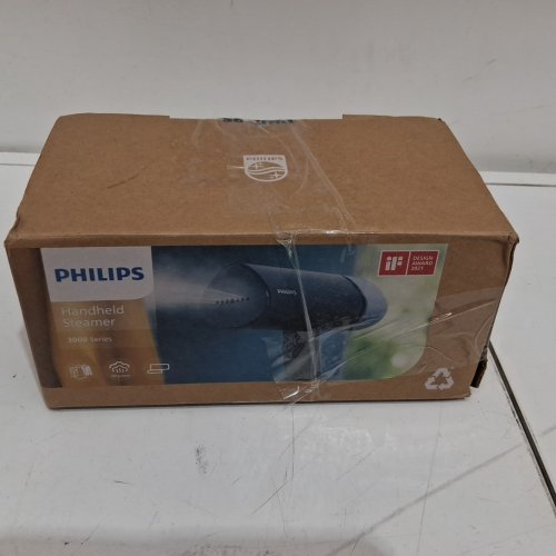PHILips 3000 series handheld steamer, compact and foldable - 1000W - blue (model: sth3000/20) image 2