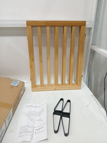 3 panel bamboo pet gate - natural image 3