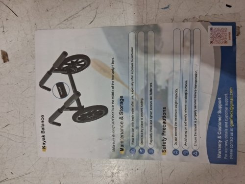 GanFindX Heavy Duty Kayak Cart - black (model: KT-1500) image 6