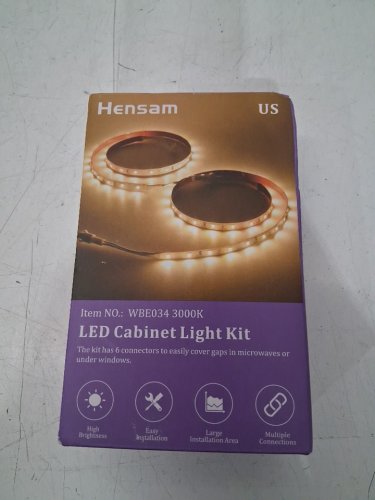 6PK HENSAM LED UNDER CABINET STRIP LIGHTS - 3000K - warm WHITE (Model: wbe034) image 2