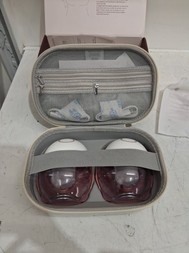 MOMCOZY MOBILE STYLE M6 HANDS-FREE SLIM DOUBLE BREAST PUMP - COZY RED (MODEL: BP311) image 3