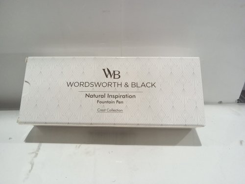 WORDSWORTH&BLACK Luxury Refillable Bamboo Wood Rollerball fountain Pen with cartridge refills - black/blue ink - rosewood image 4