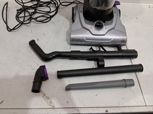 BISSELL AEROSWIFT TURBO UPRIGHT corded VACUUM WITH CLEANING TOOLS - PURPLE/GREY (MODEL: 1808B) image 4