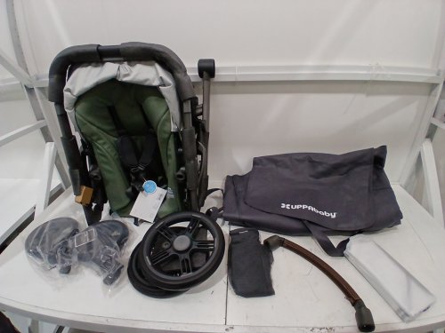 UPPAbaby Vista V3 CONVERTABLE 30+ configurations Single-to-Double Stroller System with bug/rain shield & storage bag - 50lbs max - evelyn/meadow green - (MODEL: 0303-VSO-NA-EVE) image 6