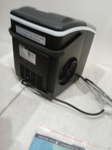 EUHOMY Countertop Ice Maker Machine with Handle, Basket and Scoop - MAKES 26LB/Day - BLACK (MODEL: im-06d/IM001-Bbl-CAEH) image 8