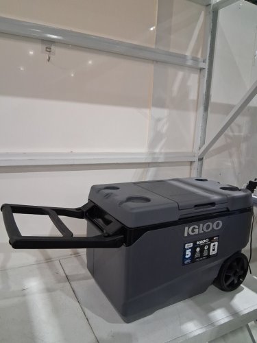 Igloo MaxCold Cooler - 85L/137 12oz cans cap - 17.5” x 19.1” x 31.6” - Grey (Model: 1872190/35148/35227) image 3