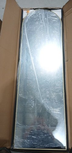 Antok Full Length Standing or Wall Mounted Mirror - 58" x 18" - Gold image 3