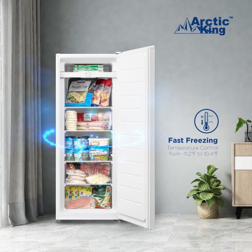 arctic king compact Upright freezer - 56" x 22" x 22" - 7cu.ft. - white (model: aru07m2aww) image 3