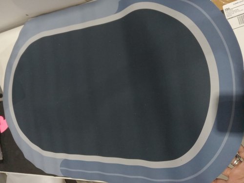 Soft Diatomaceous Earth Oval Bath Mat - 24" x 34" - Blue (Model: JK33) image 4