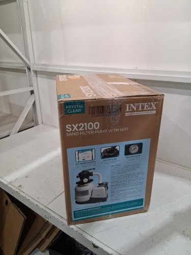 INTEX SX2100 KRYSTAL CLEAR SAND FILTER PUMP FOR ABOVE GROUND POOLS - 2100GPH - WHITE/GREY (MODEL: SFW80110/SX2100) image 2