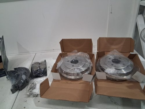 CMX Front Disc Brake Rotors And Ceramic Pads REPLACEMENT Kit - FIT FOR HYUNDAI ACCENT 2006 (MODEL:8-9748) image 7