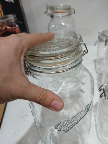 5PC Mason Craft & More Glass Jar Set with Clip Lids - CLEAR (MODEL:1060089) image 3