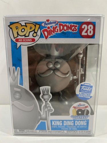 Funko pop! **funko limited edition ** ad icons: hostess ding dongs - King ding dong vinyl figure (#28) **plastic protector cover** image 2
