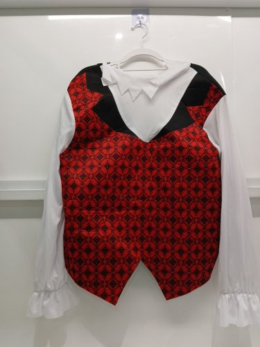 MEN'S RUBIES VAMPIRE SHIRT - MEDIUM  - BLACK / RED image 2