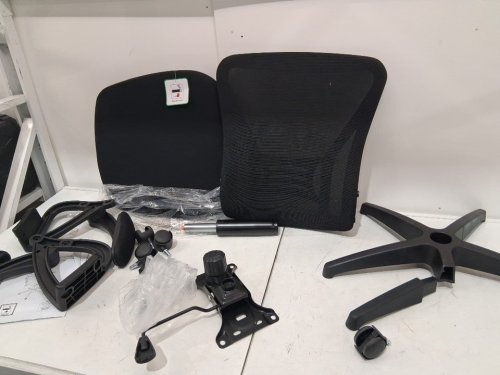 naspaluro Ergonomic Desk Breathable Mesh Chair with Adjustable Height, Flip-Up Arms and Lumbar Support for Home Office - 105° Rocking Backrest Chair - MAX 330LBS - BLACK (MODEL: X24F00K223) image 4