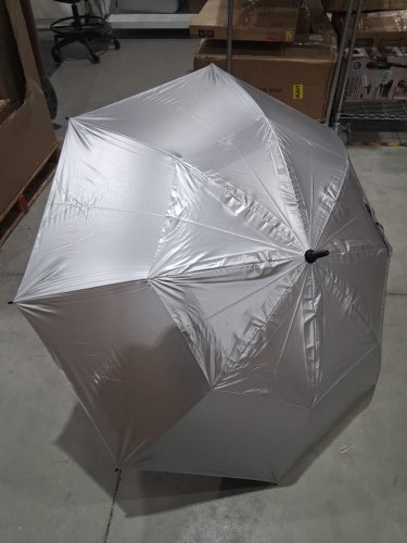 ZOMAKE Windproof Golf Umbrella UV Protection Extra Large Double Canopy Vented - SILVER/BLACK image 3