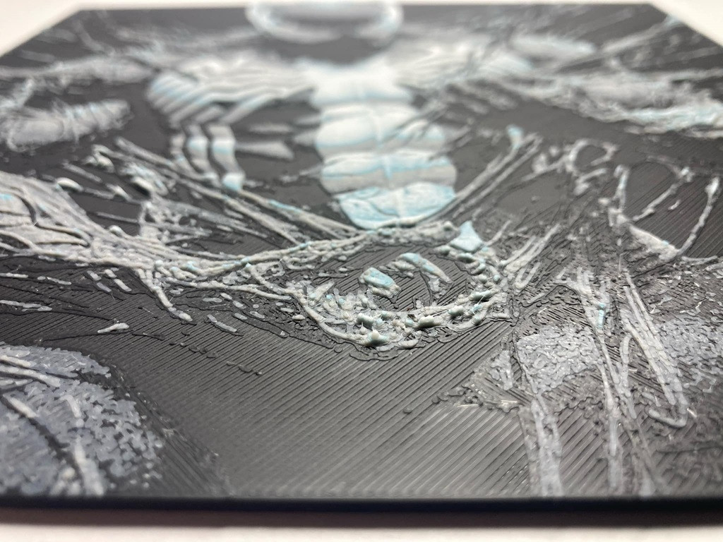 8"x8" 3D Printed - Spiderman - Marvel - Textured Photo image 2