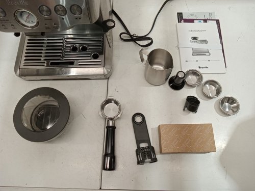 BREVILLE THE BARISTA EXPRESS ESPRESSO MACHINE WITH CONICAL BURR GRINDER & DOSE CONTROL - BRUSHED STAINLESS STEEL (MODEL: BES870XL/f) image 4