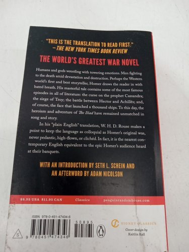 (Paperback) The Iliad by Homer Translated by W.H.D. Rouse image 3