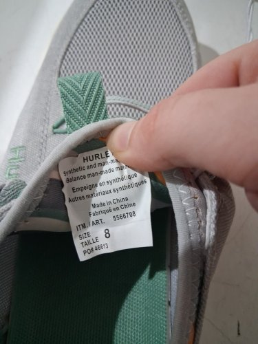 WOMEN'S Hurley Castaic Sneaker - SIZE 8 - grey/GREEN (STYLE: 5566708) image 4