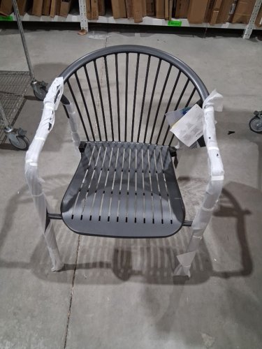 Sunvilla Commercial Stacking Bistro Chair - 30.5" - grey image 2