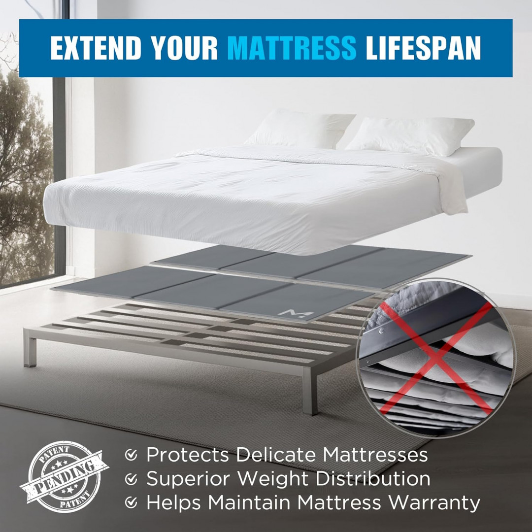 Meliusly Premium Bunkie Board - King (76" x 80'') - GREY image 2