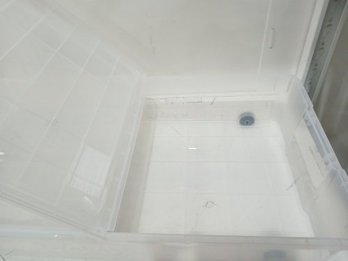 GREENMADE INSTAVIEW DUAL-HINGED LID ROLLING UNDERBED STORAGE CONTAINER - 57QT - CLEAR (MODEL: 1959025) image 4