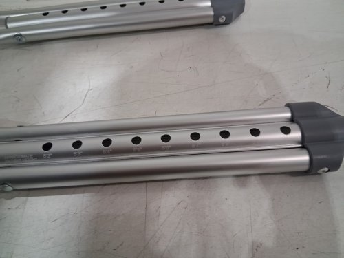 STANDARD ALUMINUM ADJUSTABLE CRUTCHES - 5.2FT TO 5.10FT - ALUMINUM image 4