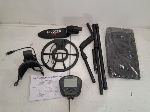 DR. OTEK METAL DETECTOR - PINPOINT AND EXCLUSIVE MEMORY MODE - GOLD METAL DETECTOR WITH WATERPROOF COIL - LCD DISPLAY AND DSP CHIP - GREEN/BLACK (MODEL: MT-XR) image 3
