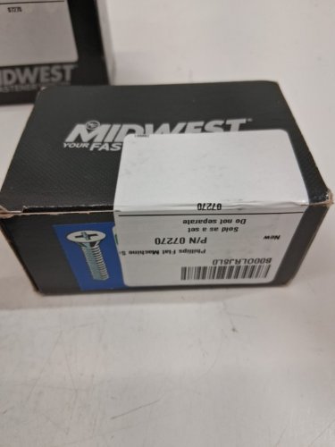 300pc MIDWEST FASTENER Phillips Flat Head Machine Screws Coarse Thread - 6-32 x 3" - Zinc Plated Steel (model: 07270) image 5