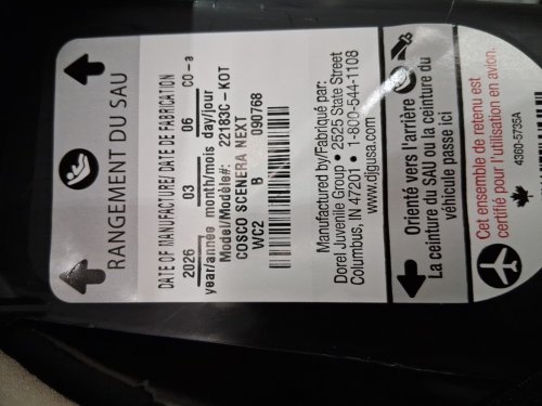 cosco scenera 5-point harness infant car seat with cup holder - 40lbs max - black (model: ‎22183CKOT) image 5