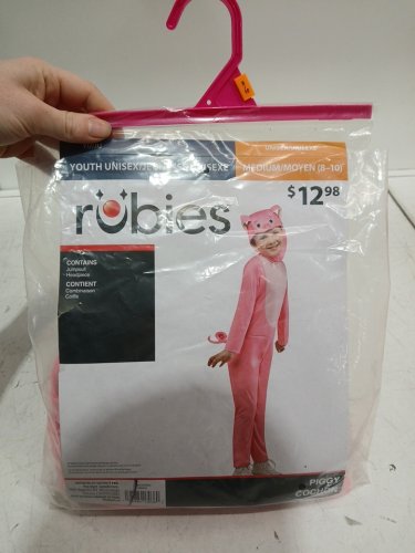 2PC GIRLS RUBIES PIGGY COSTUME - MEDIUM (8-10) - PINK (STYLE: 1000364) image 3