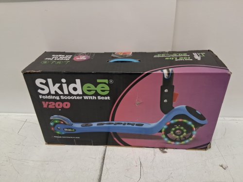 KID'S skidee RIDE-ON SCOOTER WITH LIGHT UP WHEELS - 3-5 years - LIGHT BLUE (MODEL: SP2-BLUE) image 2