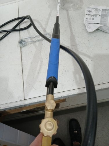 Flame King heavy duty 500,000 btu Propane powered Torch, Weed Burner - 39" long - 10ft hose regulator assembly - blue/black (model: ysn500k) image 6