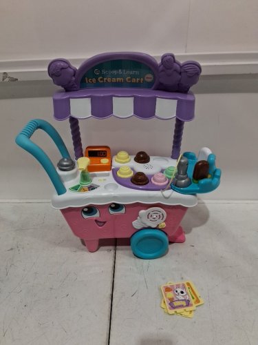 LEAPFROG EXCLUSIVE SCOOP & LEARN ICE CREAM CART DELUXE KIDS TOY - PURPLE/PINK - (model: ‎80-600761) image 3