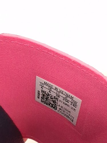 kid's adidas adilette shower k slides - 6 - navy blue/pink (style: ie2606/1977796) image 4