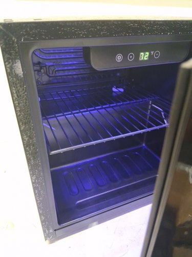 EUHOMY compact countertop mini wine/drinks cooler fridge - 96l - black (model: br001-55bl-caeh) image 11