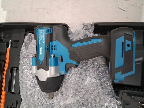 P-Koyebolt Cordless Impact Impact Gun driver kit with batteries and accessories - 740ft/lbs - blue/black image 3