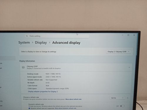 samsung Odyssey G5 G50F Gaming Monitor - 27" - 2560 x 1440 QHD - 180Hz - 1MS - black (model: s27fg500en) image 8
