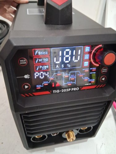 yeswelder 3-in-1 Dual Voltage TIG Welding Machine Stick/DC TIG/Pulse 205amp- black-red (model: TIG-205P) image 9