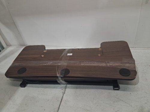 FITSTAND Home Office Height Adjustable Standing Desk Converter - 33LBS CAP - 36" X 16.3 x 19.7" - Walnut/NATURAL image 3