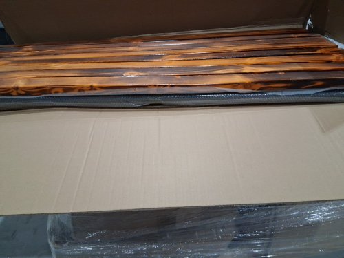 All Weather Outdoor Bench Fade/Rot Resistant Patio Bench - 880lbs capacity - 59" - brown/black (model:GYY0416) image 3