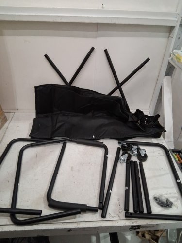 Shopping Cart with Wheels - 27 Gal - BLACK (MODEL: uslhwl93btyi) image 3