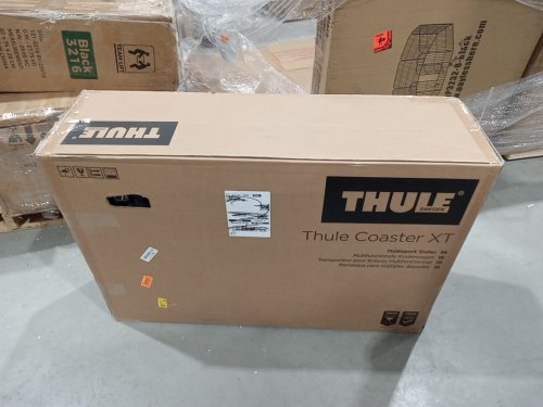 thule coaster xt kids bike trailer with 5-point safety harness - 100lbs - black (model: 10101822) image 2